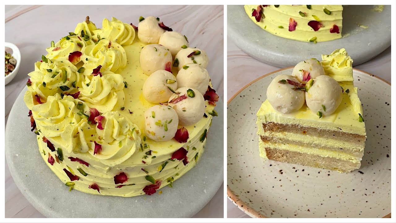 Super Soft Rasmalai Cake In Kadai | No Egg, No Oven, no Condensed Milk | Rasmalai Cake |Malai Cake
