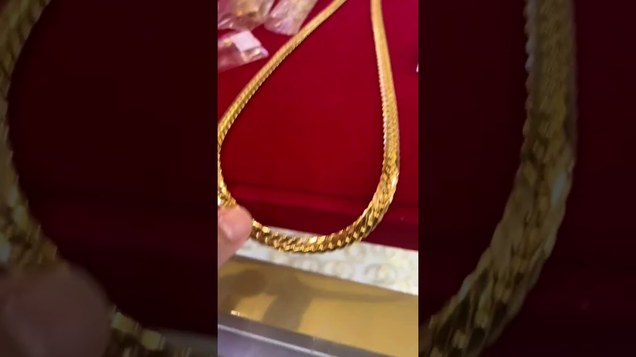 Gold necklace solid 18k 17.86grams  #shorts -#gold #goldcollections #18kgold