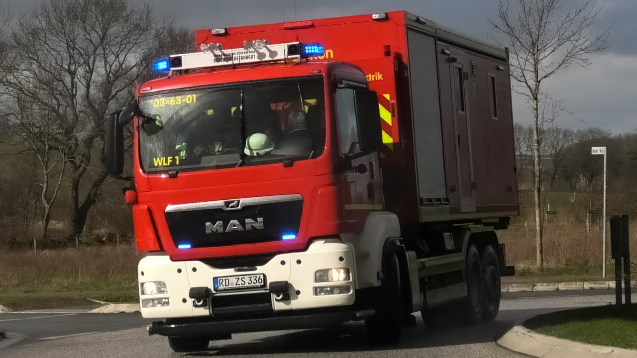 [GEFAHRGUTUNFALL-GROẞEINSATZ] Einsatzfahrten LZG Rendsburg-Eckernförde & FF Büdelsdorf