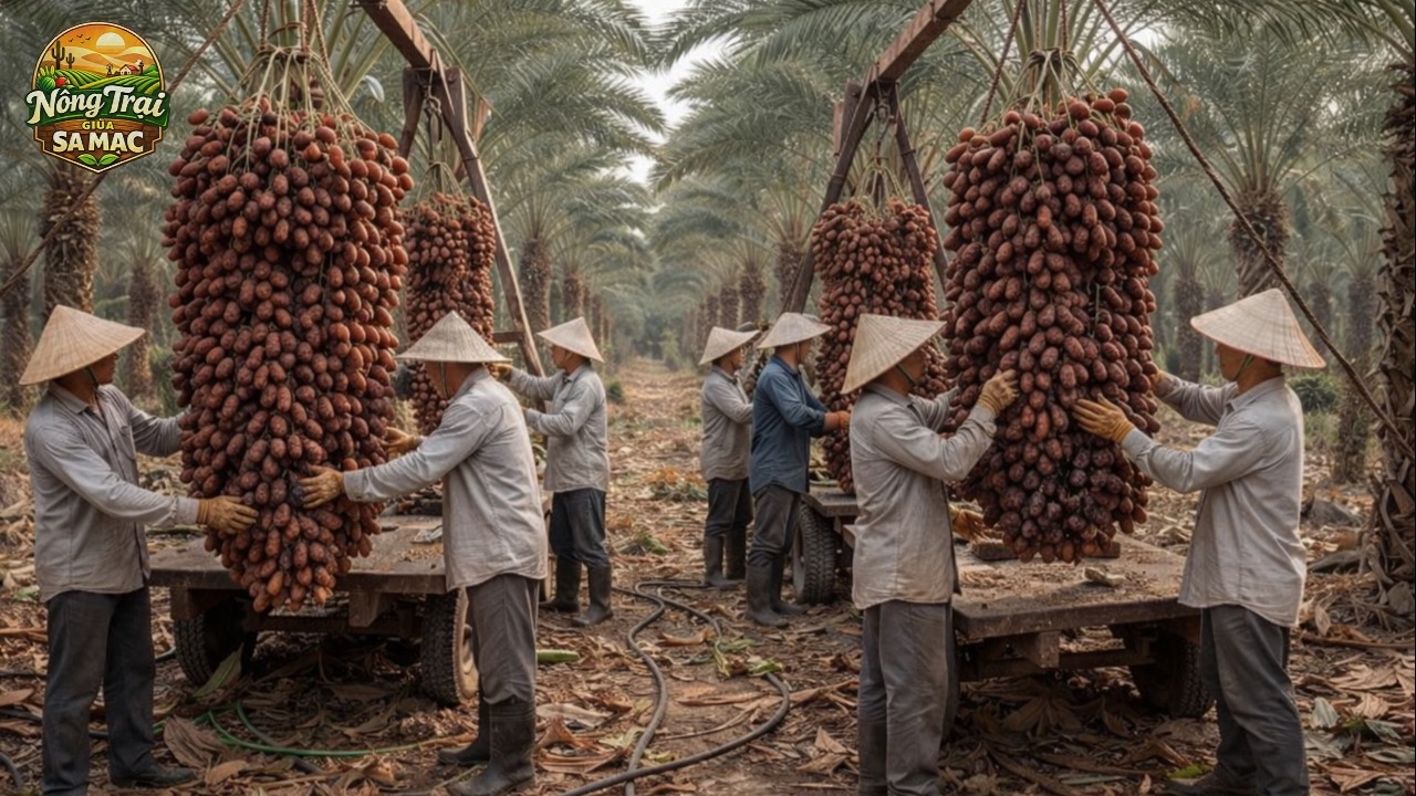 Bên Trong Trang Trại Chà Là Lớn Nhất Thế Giới Giữa Sa Mạc Và Quy Trình Khiến Ai Cũng Kinh Ngạc