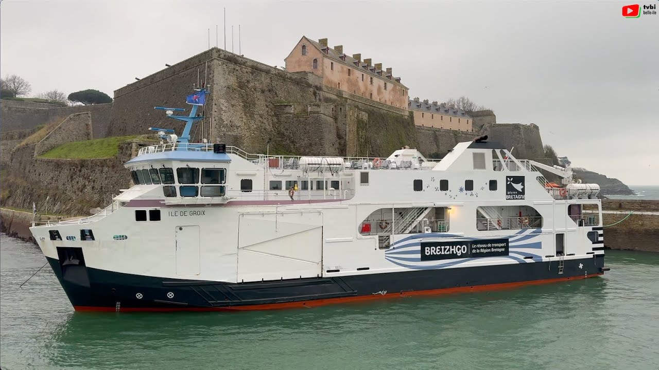 BELLE-ÎLE-EN-MER   |  Le Ferry  ' Île de Groix ' | Belle-Île Télévision TVBI