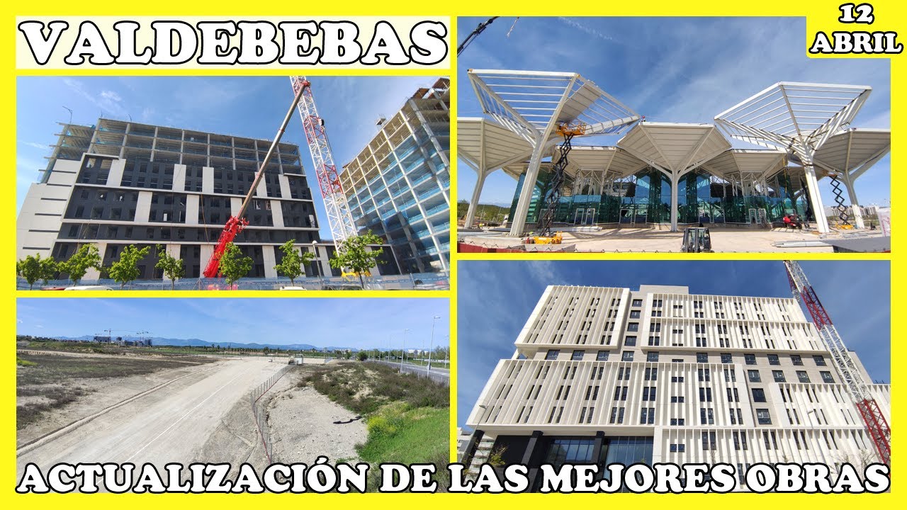 🚧 ACTUALIZACIÓN DE LAS MEJORES OBRAS: INTERCAMBIADOR Y MÁS | VALDEBEBAS MADRID | 12 ABRIL 2024 🚧