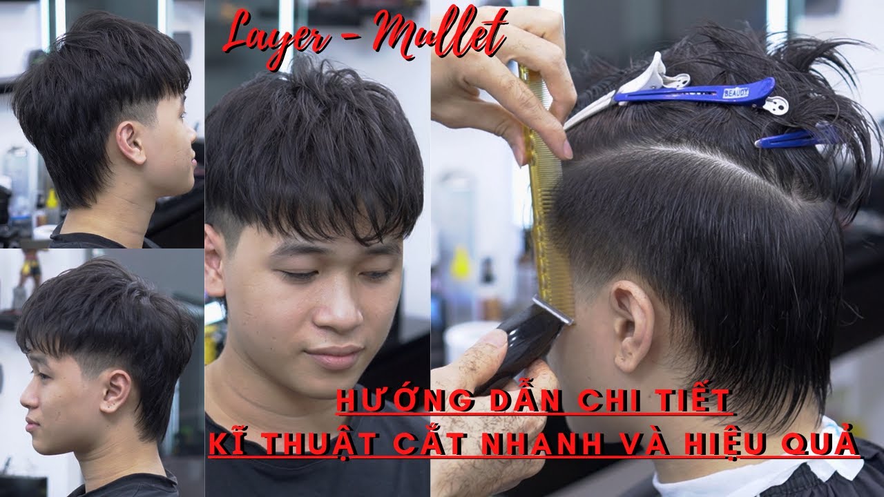 Chia Sẻ Cách Cắt Kiểu Tóc Mullet Ngắn Nhanh - Gọn - Hiệu Quả Và Chất | TUẤN BARBER SHARING
