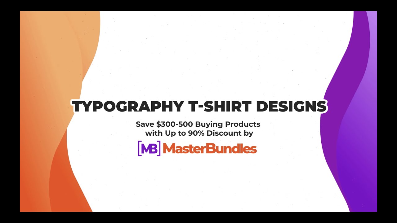 Creative Typography T-shirt Designs - MasterBundles