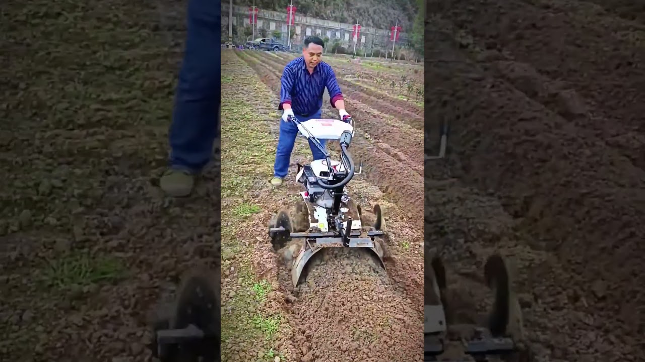cool farmer machine for making soil beds #shorts