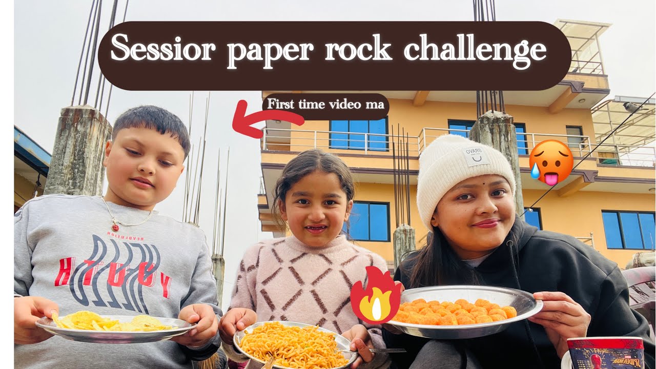 Sessior paper rock challenge🥵🔥||watch till end