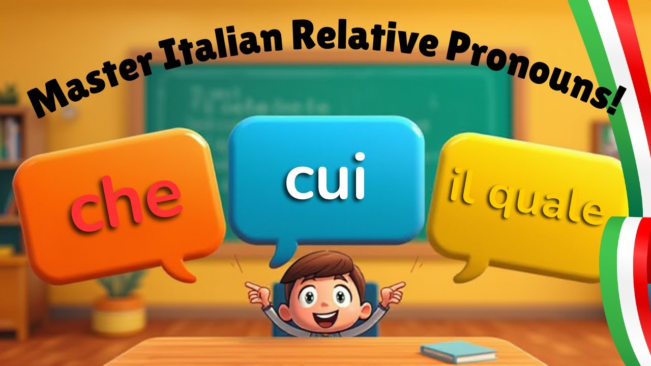 Master Italian Relative Pronouns: CHE, CUI & IL QUALE Explained with Easy Examples & Mini Test!