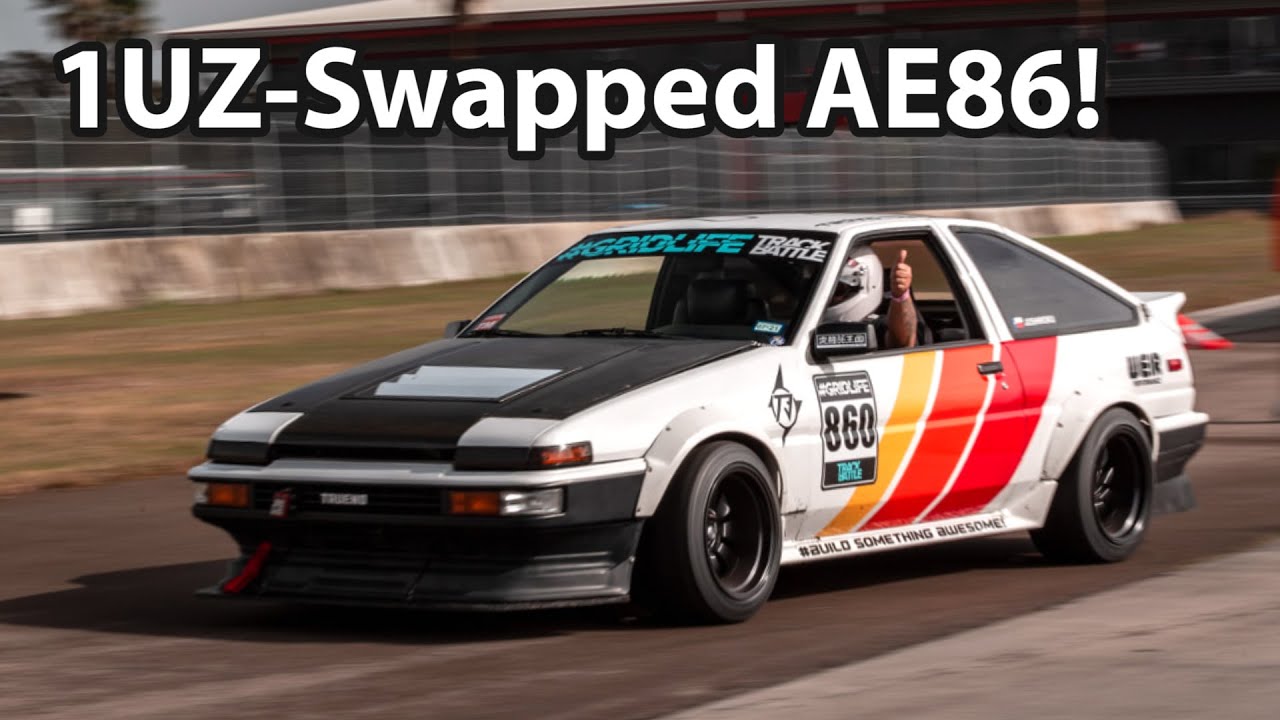 1UZ V8-Swapped AE86 Corolla! Time Attack Rivals #6
