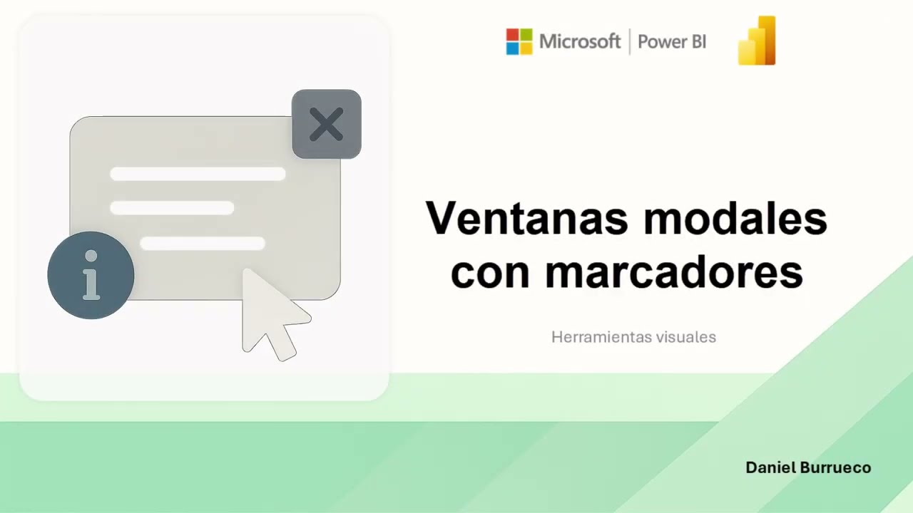 Power BI | Ventanas modales con marcadores