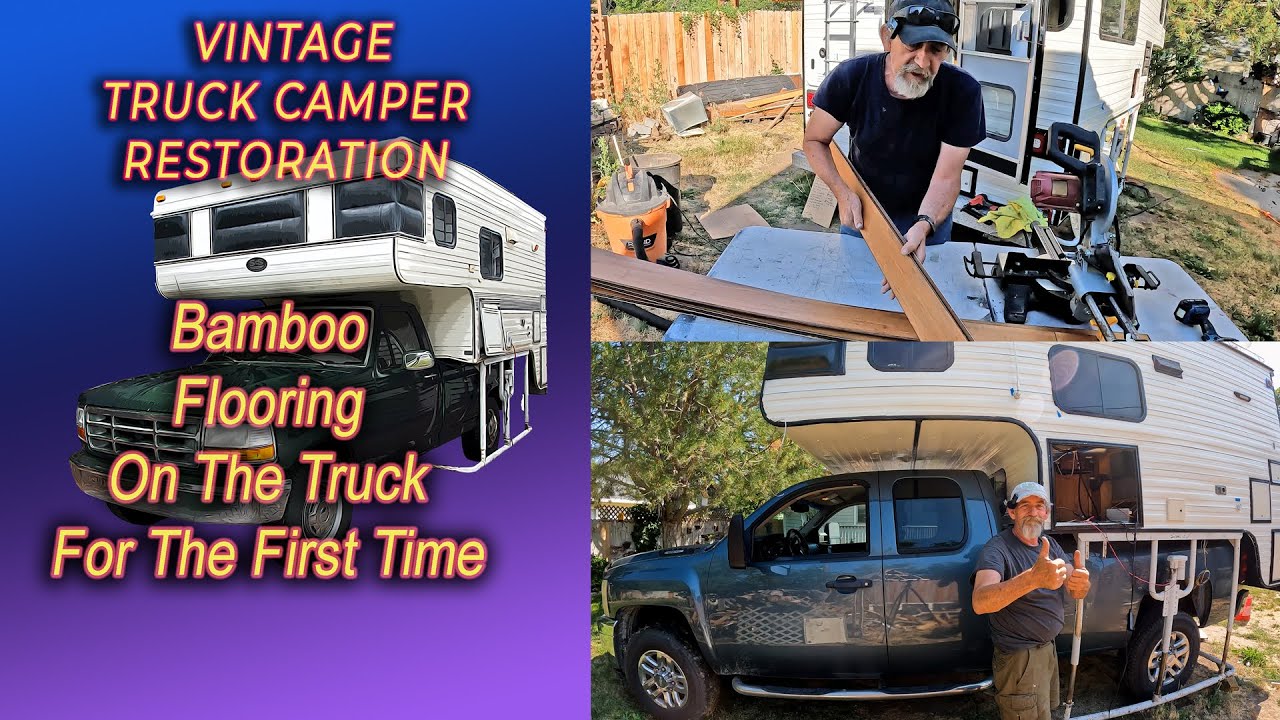Bamboo Flooring -- First Time Loading It On The Truck .. Vintage Truck Camper Restoration