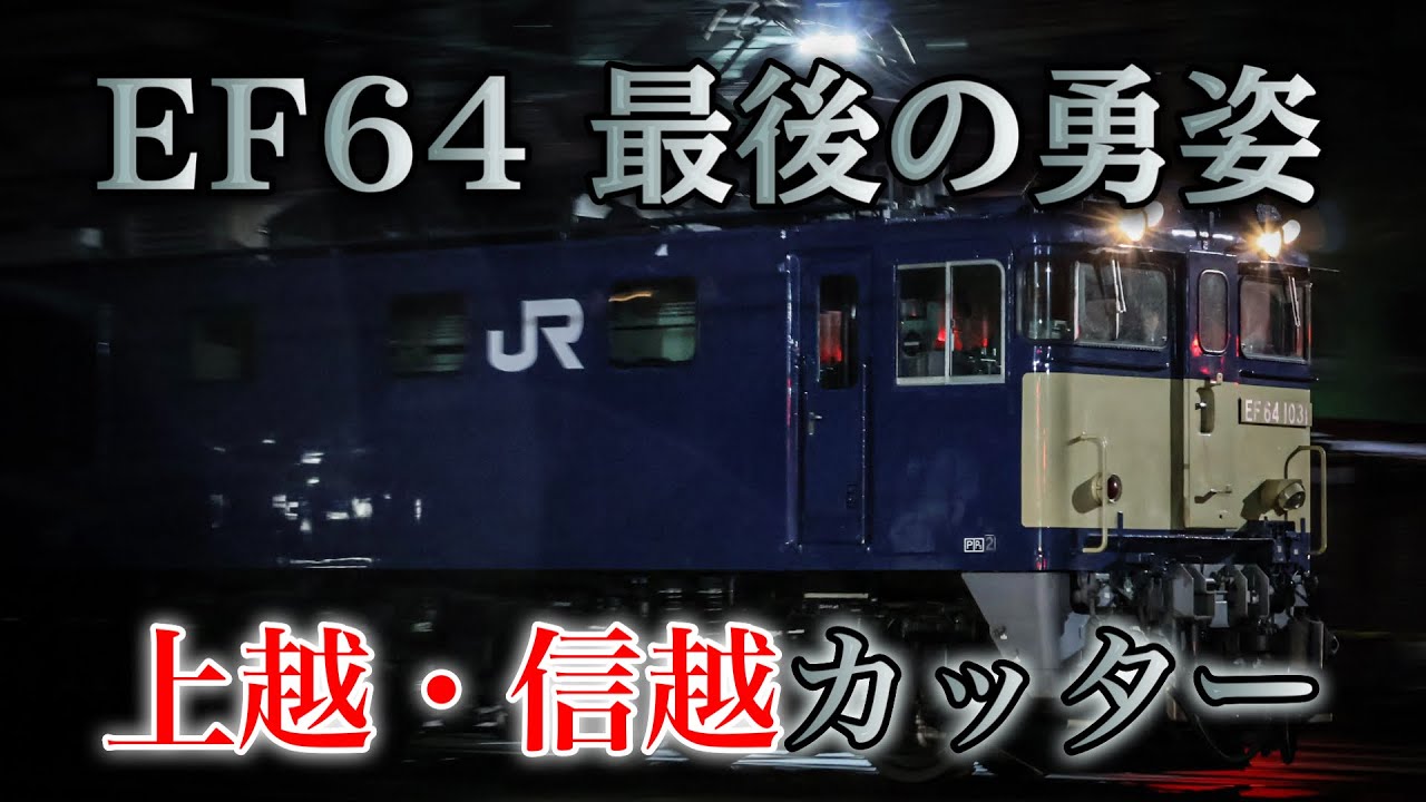 【今年で最後？！】EF64で運転された上越カッターと信越カッターを見てきた！