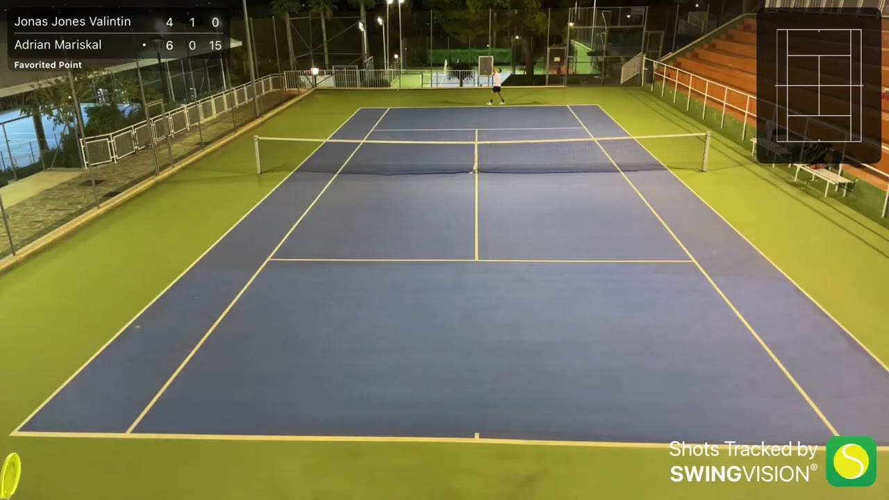 Liga Local AEG: Jonas Jones Valintin - Adrian Mariscal 4-6 6-7 (extended highlights)