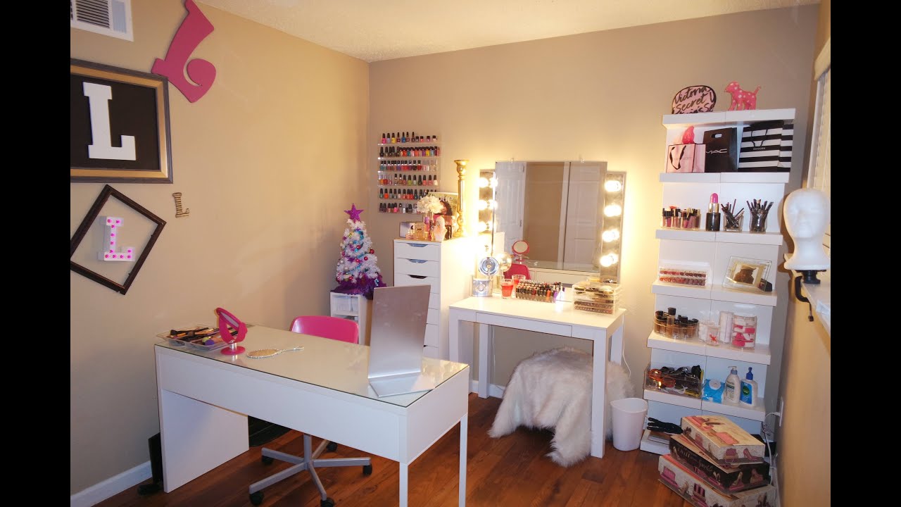 Beauty Room Tour  | Beginner Friendly- Dollar Tree, Ikea, Walmart
