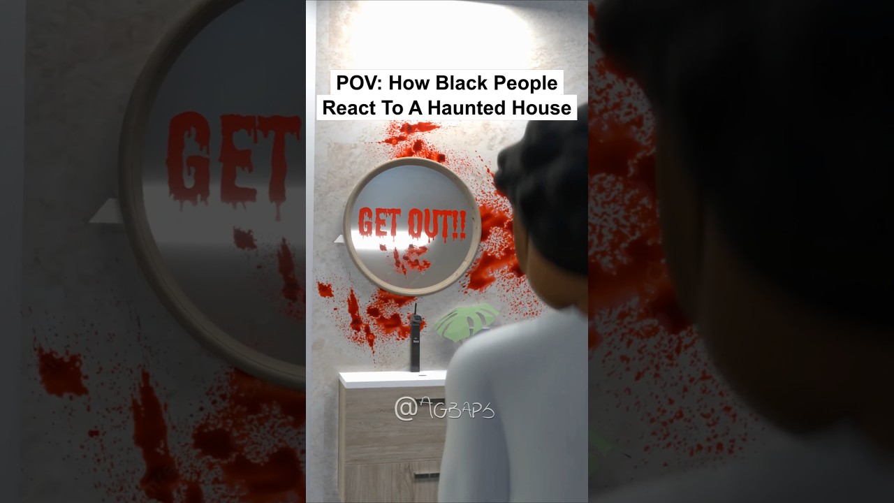 POV: How Black And White People React To A Haunted House