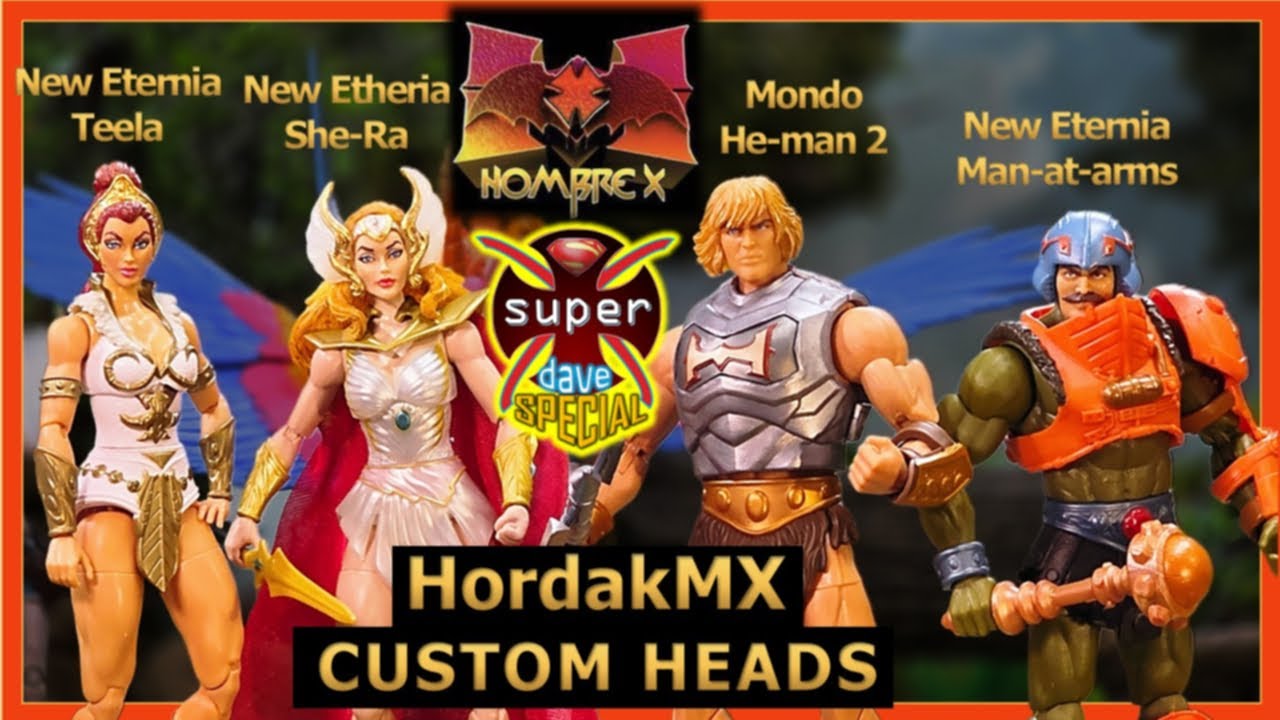 Custom Heads He-Man Teela and She-Ra HordakMX Review