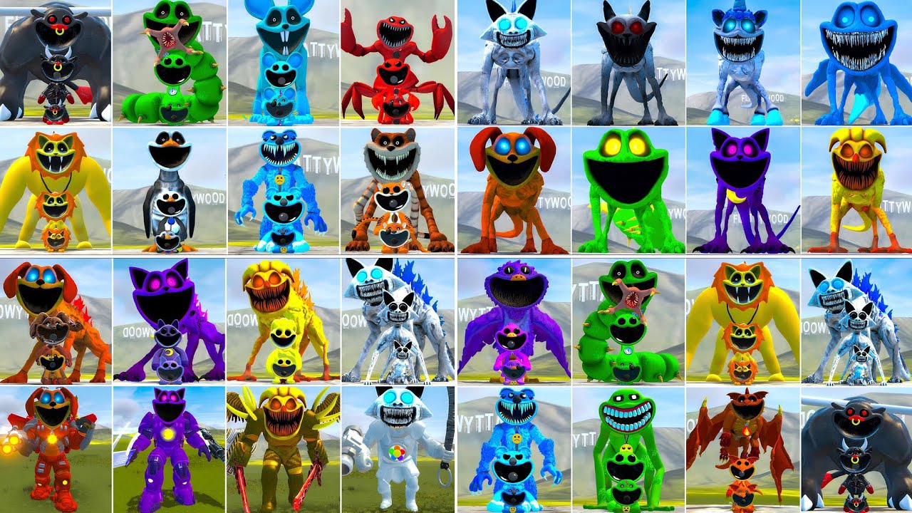 EVOLUTION OF ALL MECHATITAN FORGOTTEN VS ALL SMILING CRITTERS POPPY PLAYTIME CHAPTER 4 In Garrys Mod