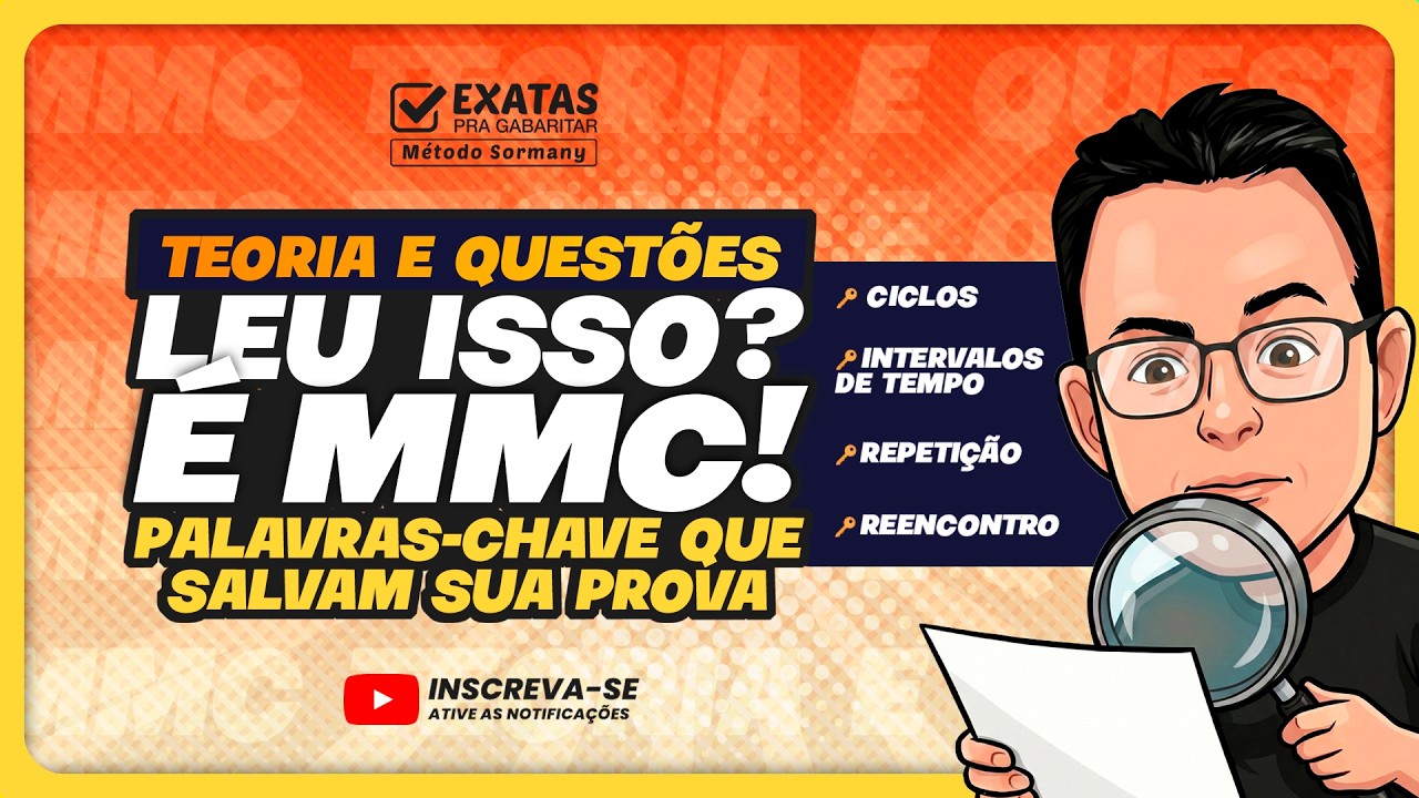 Leu isso? É MMC! Palavras-Chave que SALVAM sua prova 💾🎯