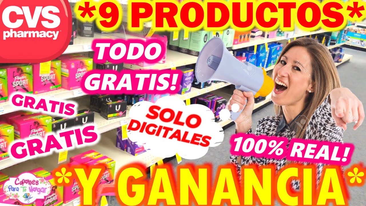 🛑Por FAVOR CORREEE🛍️ 9 Productos ¡TODO GRATIS! y GANANCIA Ahorra en GRANDE! en CVS💸🤑SOLO Digitales