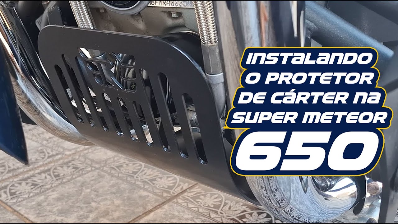 Como Instalar o Protetor de Cárter da OWL7 Motorcycles na Super Meteor 650? Explicação passo a passo