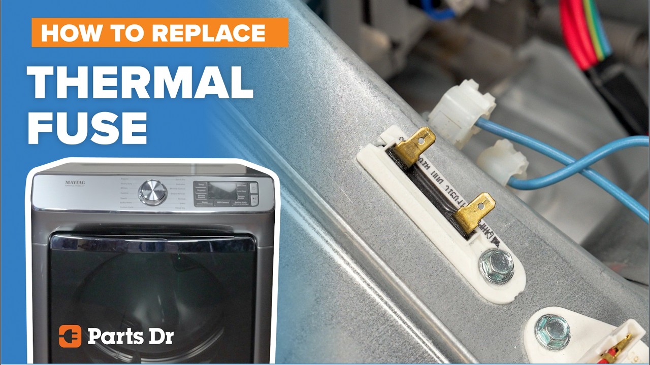 Dryer Thermal Fuse Testing & Replacement | Whirlpool Duet Maytag Kenmore Amana| W10909685