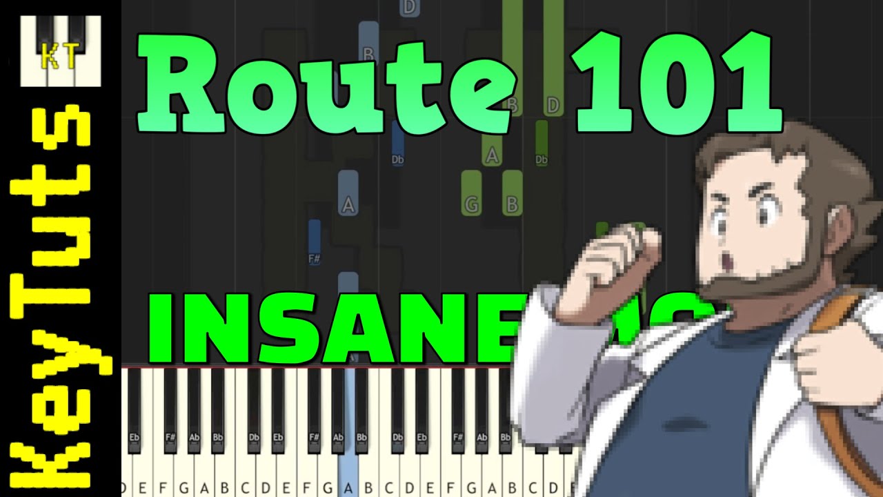 Route 101 [Pokemon RSE] - Insane Mode [Piano Tutorial] (Synthesia)