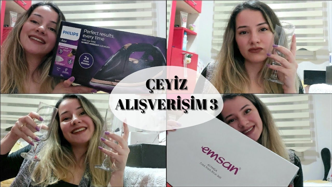 ÇEYİZ ALIŞVERİŞİM 3 | EMSAN | BERNARDO | PHİLİPS | LAV   #ütü #philips #çeyiz #çeyizalışverişi