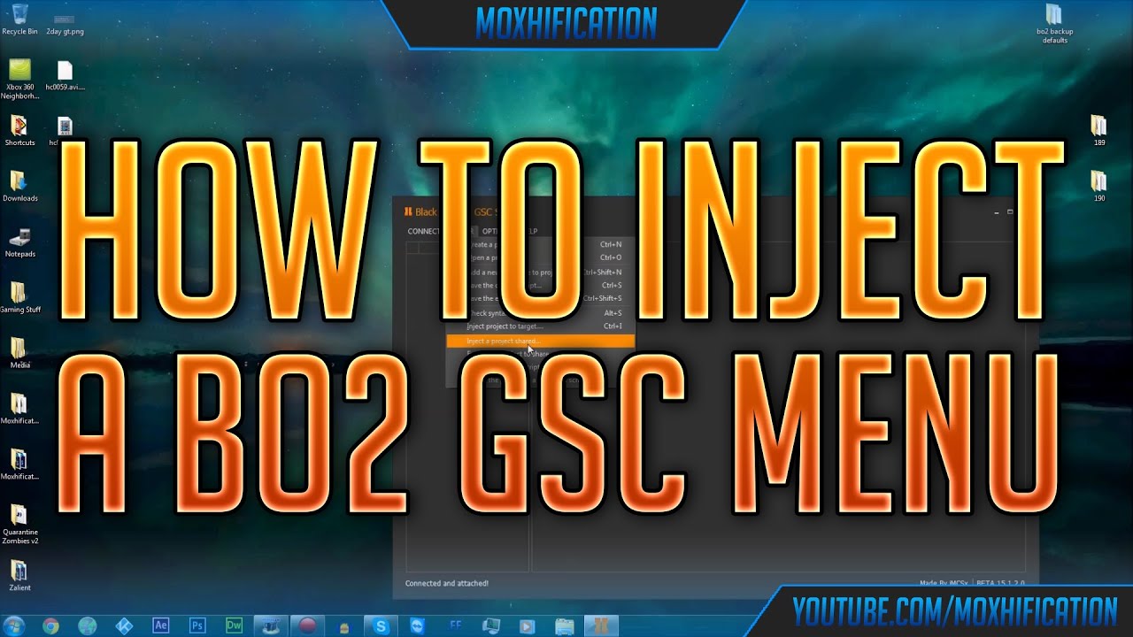 How To Inject A BO2 GSCR Mod Menu | +Download [JTAG/RGH]