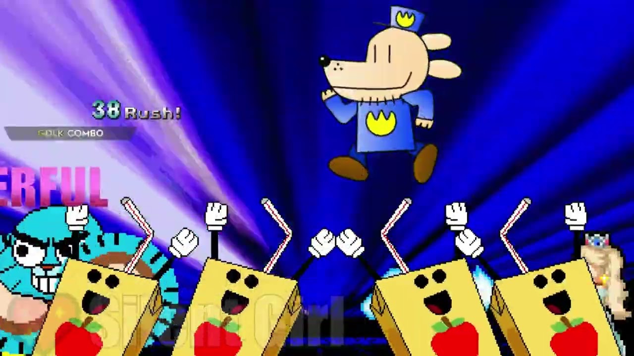 REQUESTED BY @muhammedrizwan3639: Rosalina, MVC2 Gumball and Dog Man vs Bubbles - Mugen Battle