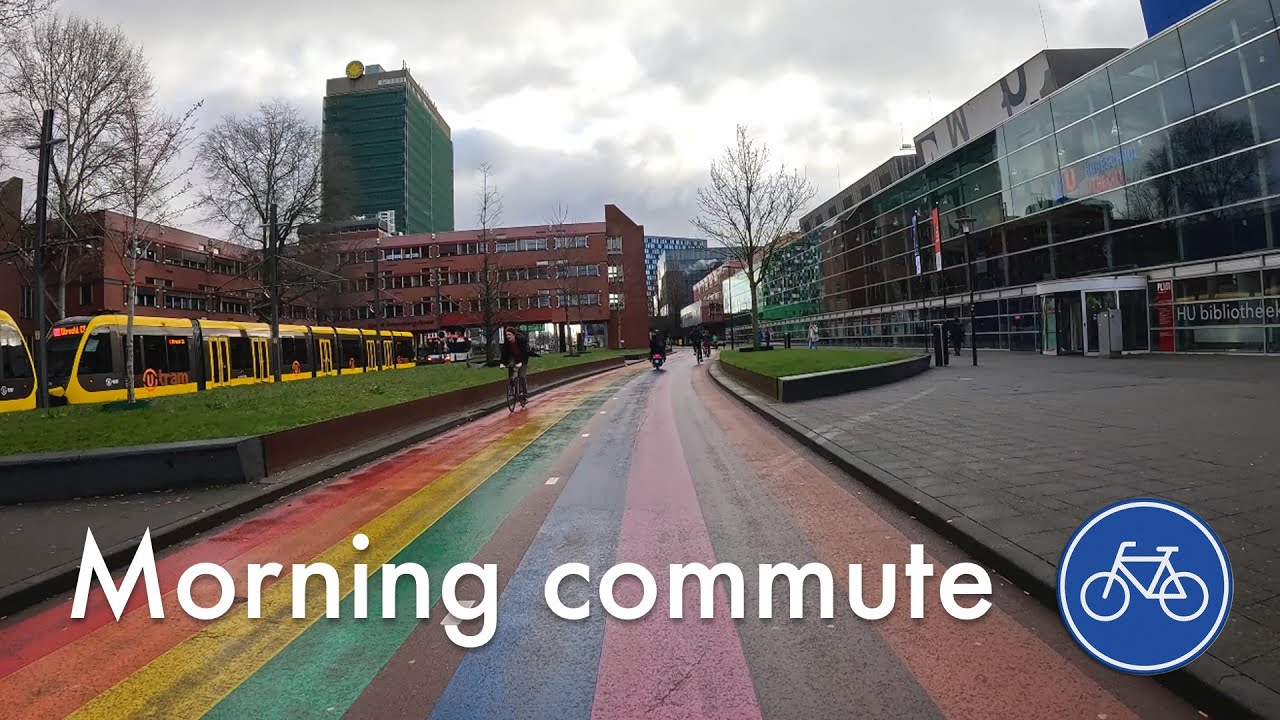 Commute in Utrecht: Oog in Al to Science Park by bike [Full length]