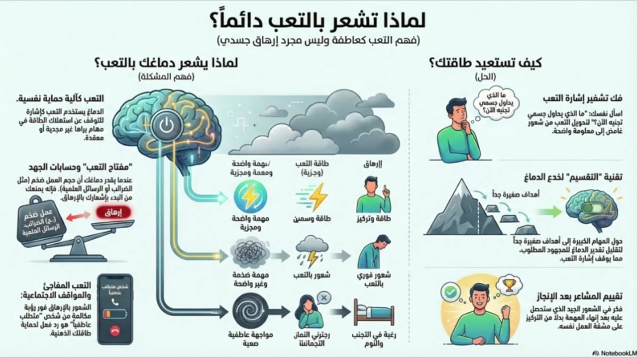 تعب دائم؟ اكتشف السر وراء إرهاق دماغك
