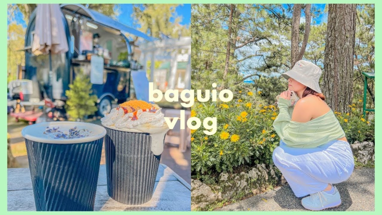 BAGUIO 🍓 airbnb,  bencab museum, cafe in burnham park | aesthetic travel vlog philippines