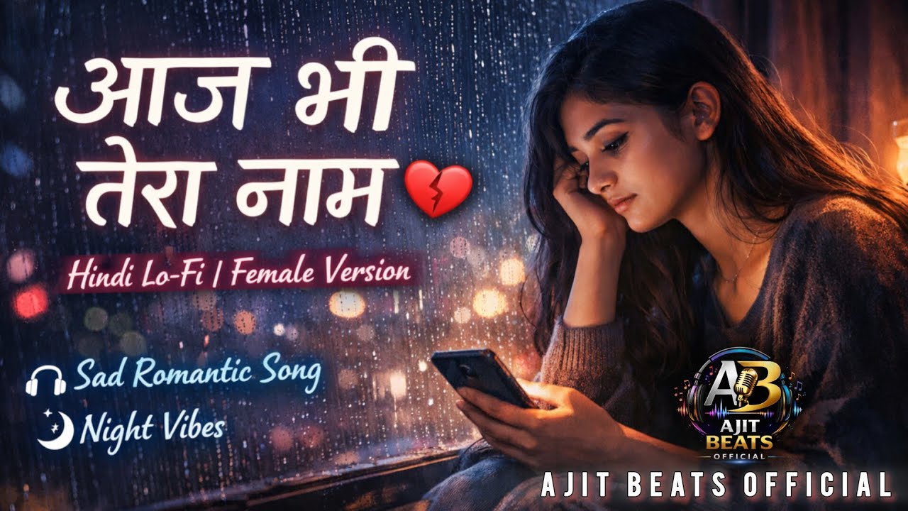 आज भी तेरा नाम 💔 | Hindi LoFi Song | Female Version | Sad Romantic Song | Night Vibe