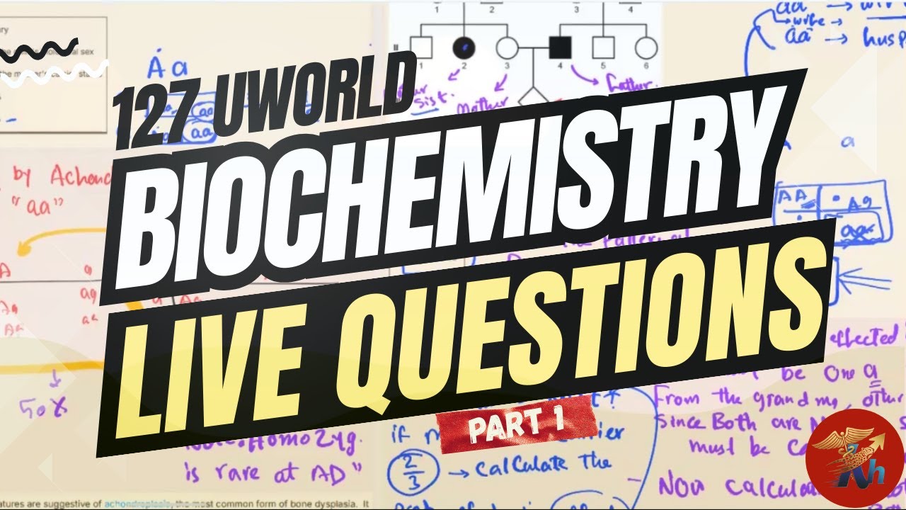 127 UWorld Biochemistry Questions Solved Live | High-Yield USMLE Bio Review