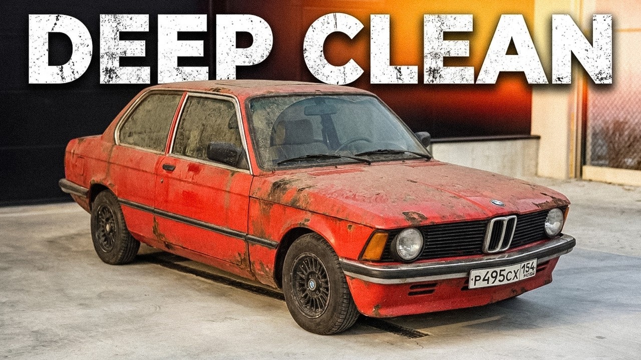 BMW E21 &mdash; Abandoned Classic Car Deep Clean &mdash; Restoration &mdash; ASMR