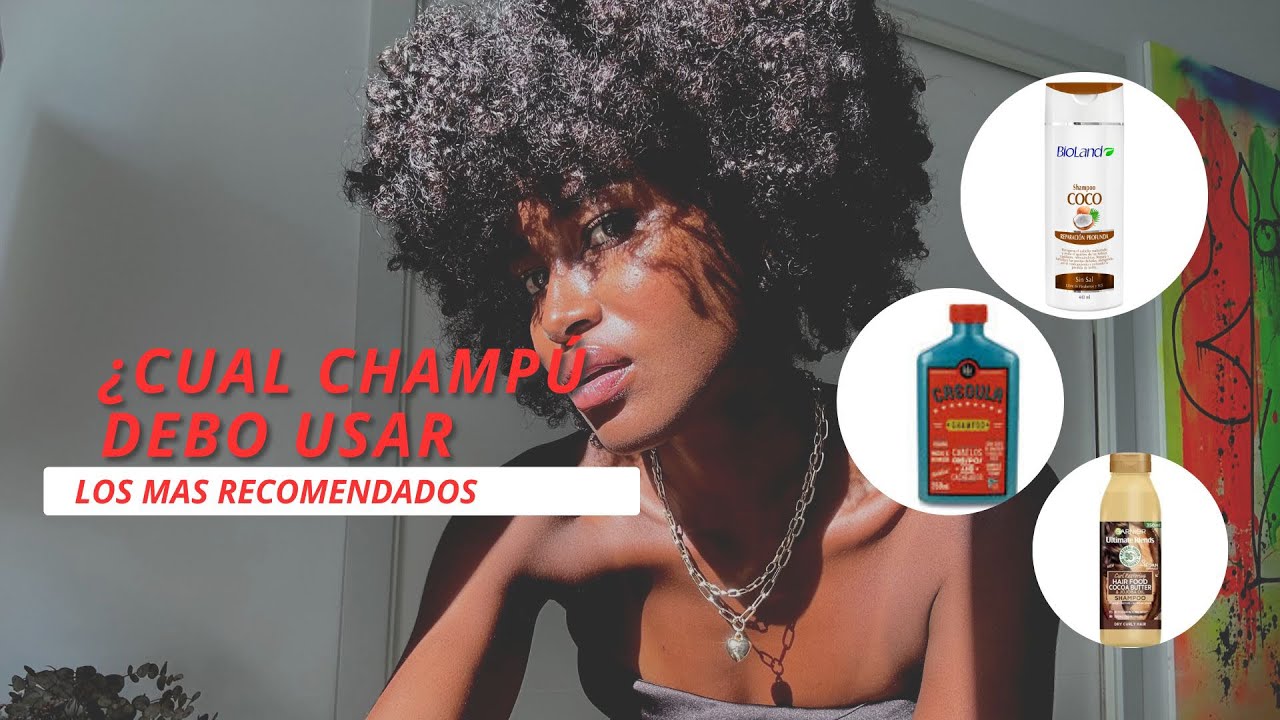 ¿Cuál es el mejor CHAMPÚ  para el cabello AFRO / Recomendaciónes y mis CHAMPÚ FAVORITOS ✨