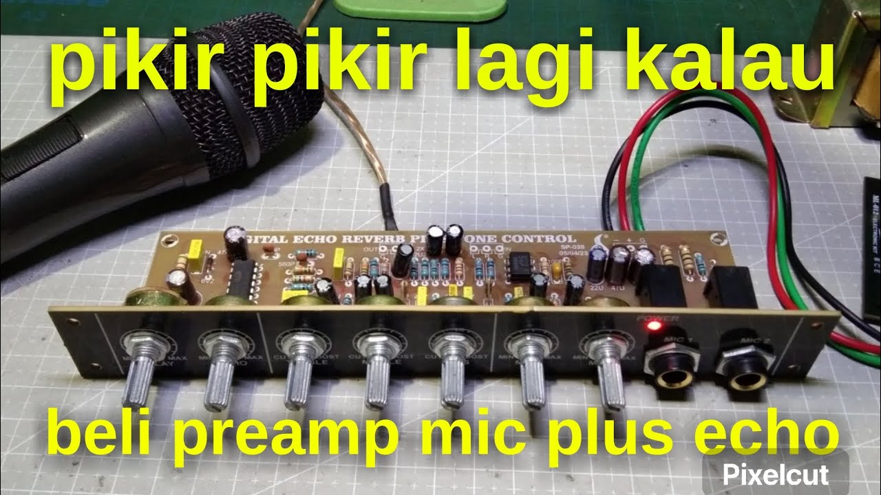 wajib tahu,HILANGKAN dengung pada digital echo plus tone control model kaya gini.