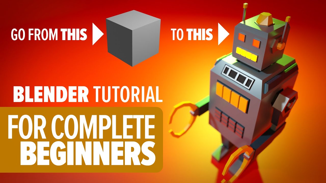 BUILD A ROBOT BLENDER BEGINNER TUTORIAL