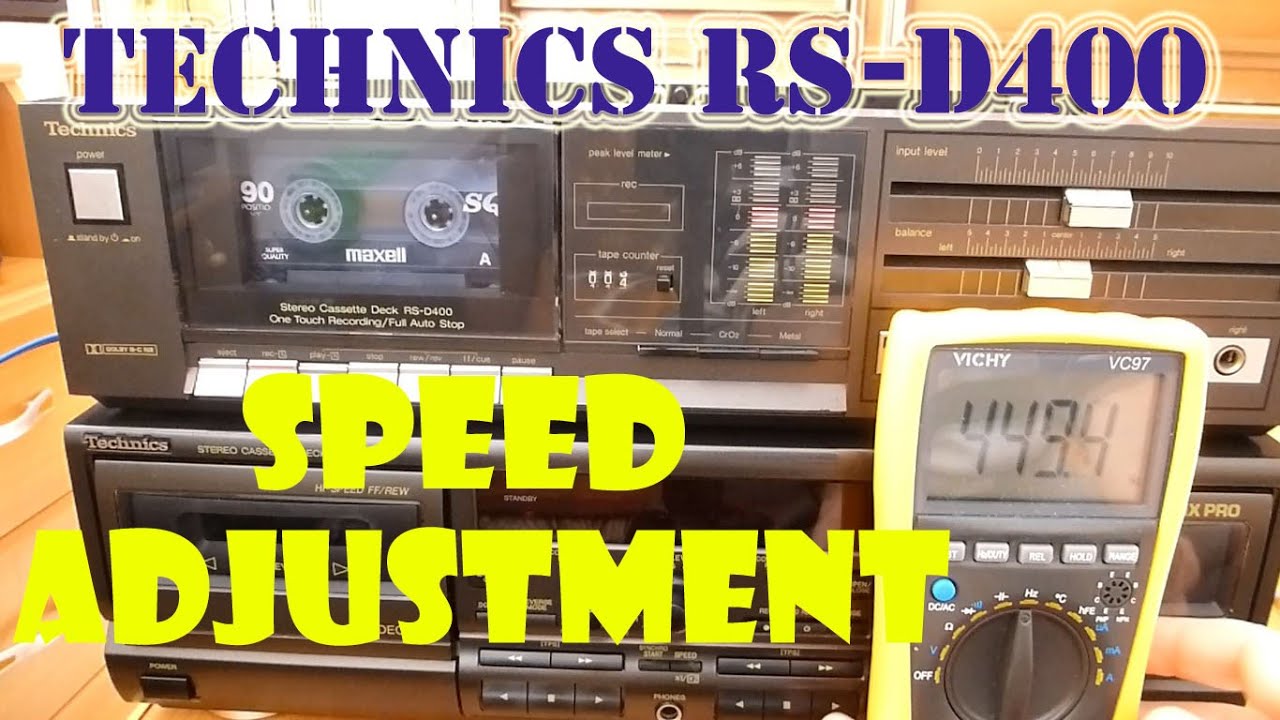 How to: Technics RS-D400 speed adjustment and some minor issues fix