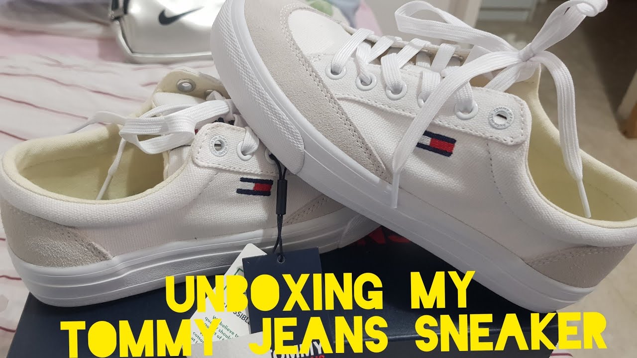 unboxing my tommy jeans sneakers #tommyjeanssneakers