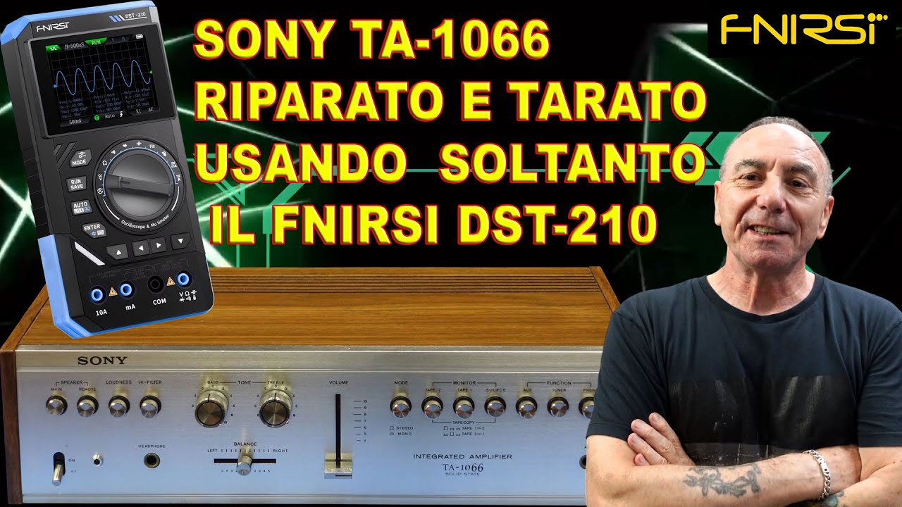 115 AMPLI SONY TA-1066 ANNI 70 RIPARATO E TARATO USANDO SOLO UN FNIRSI DST-210  
