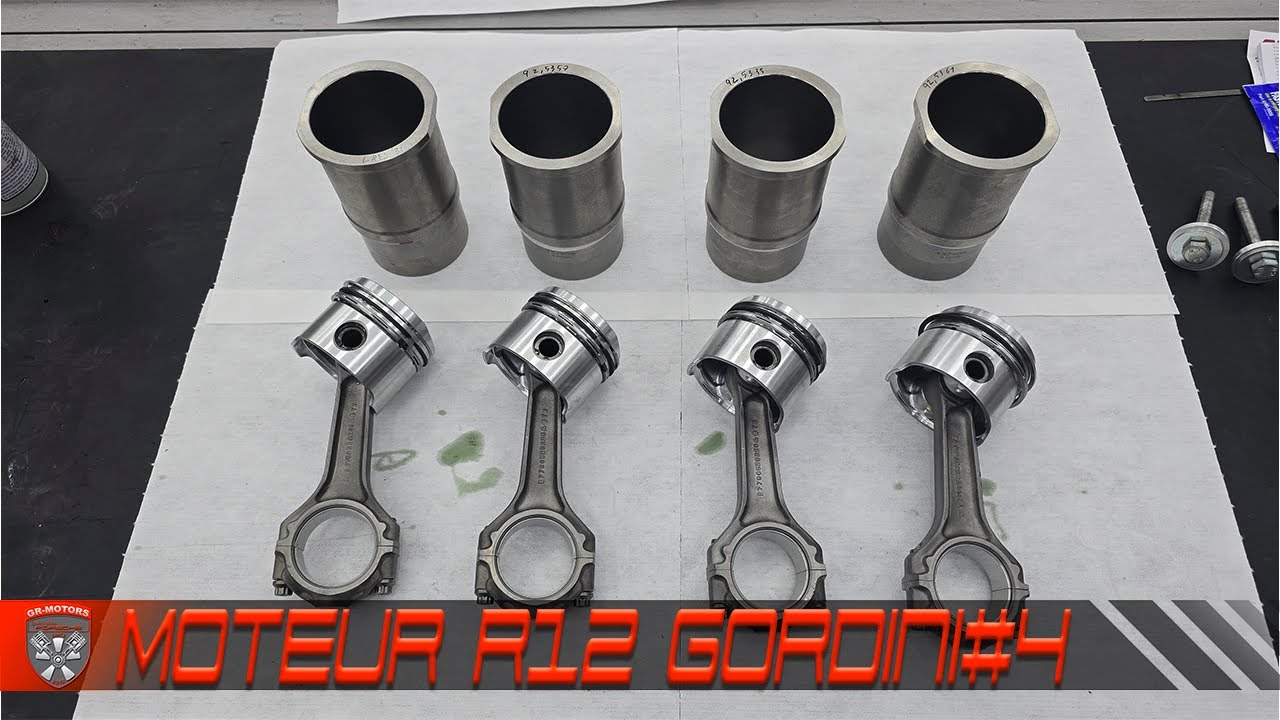 Réassemblage bas moteur Renault 12 Gordini – Cylindres, pistons, pompe à huile & serrage bielles ARP