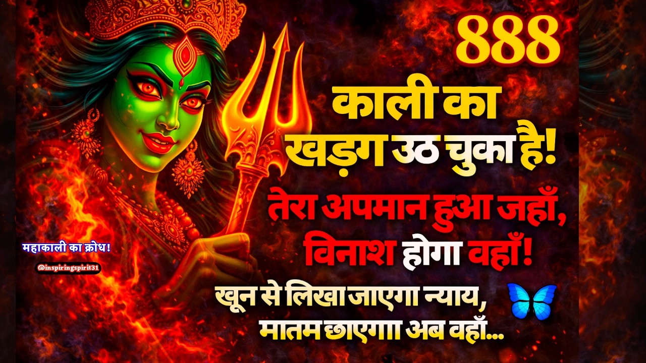 😱काली का खड़ग उठ चुका है! जहाँ तेरा अपमान हुआ, वहाँ अब विनाश होगा   🔱#maakali #shivshakti