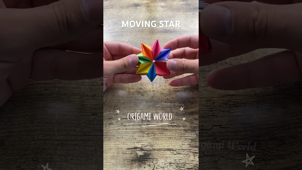 ORIGAMI MOVING STAR TUTORIAL PAPER FOLDING | HOW TO MAKE MOVING ANTISTRESS PAPER STAR STEP BY STEP