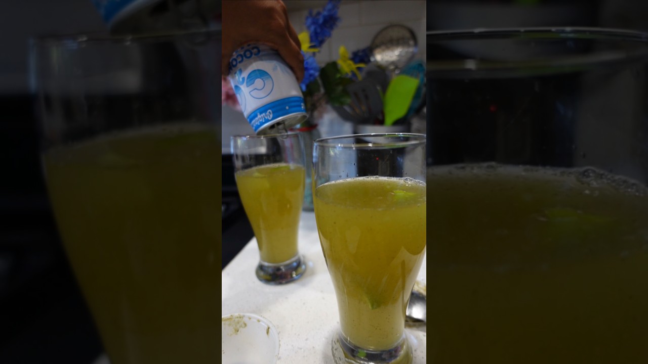 Summer drink - Coconut pudina drink - Day 15/30