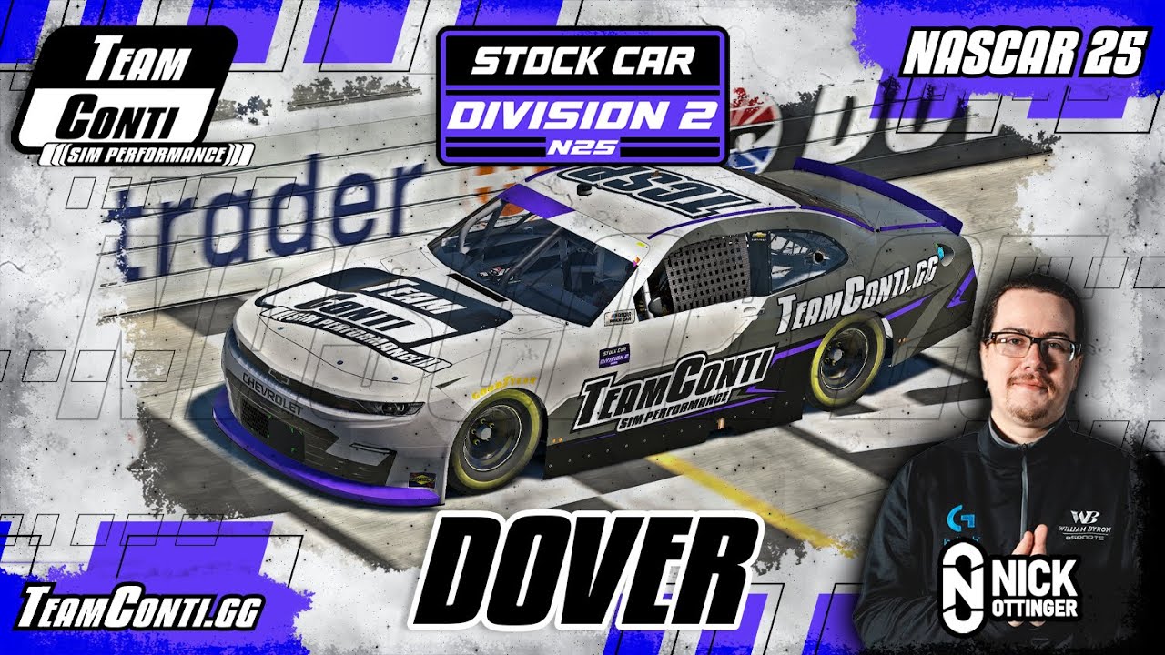 NASCAR 25 I Xfinity I Dover World Record Lap by Team Conti Sim Performance