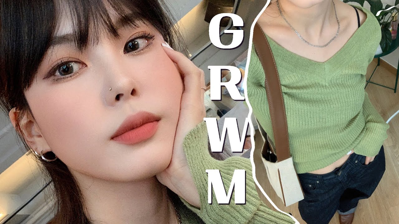 여름 웜톤 메이크업 & 스타일링 같이해요🧡/지속력 높은 피부 메이크업 & 여름 데일리룩 / 투쿨포스쿨 원브랜드 메이크업 / Summer Warm Tone 'GRWM'