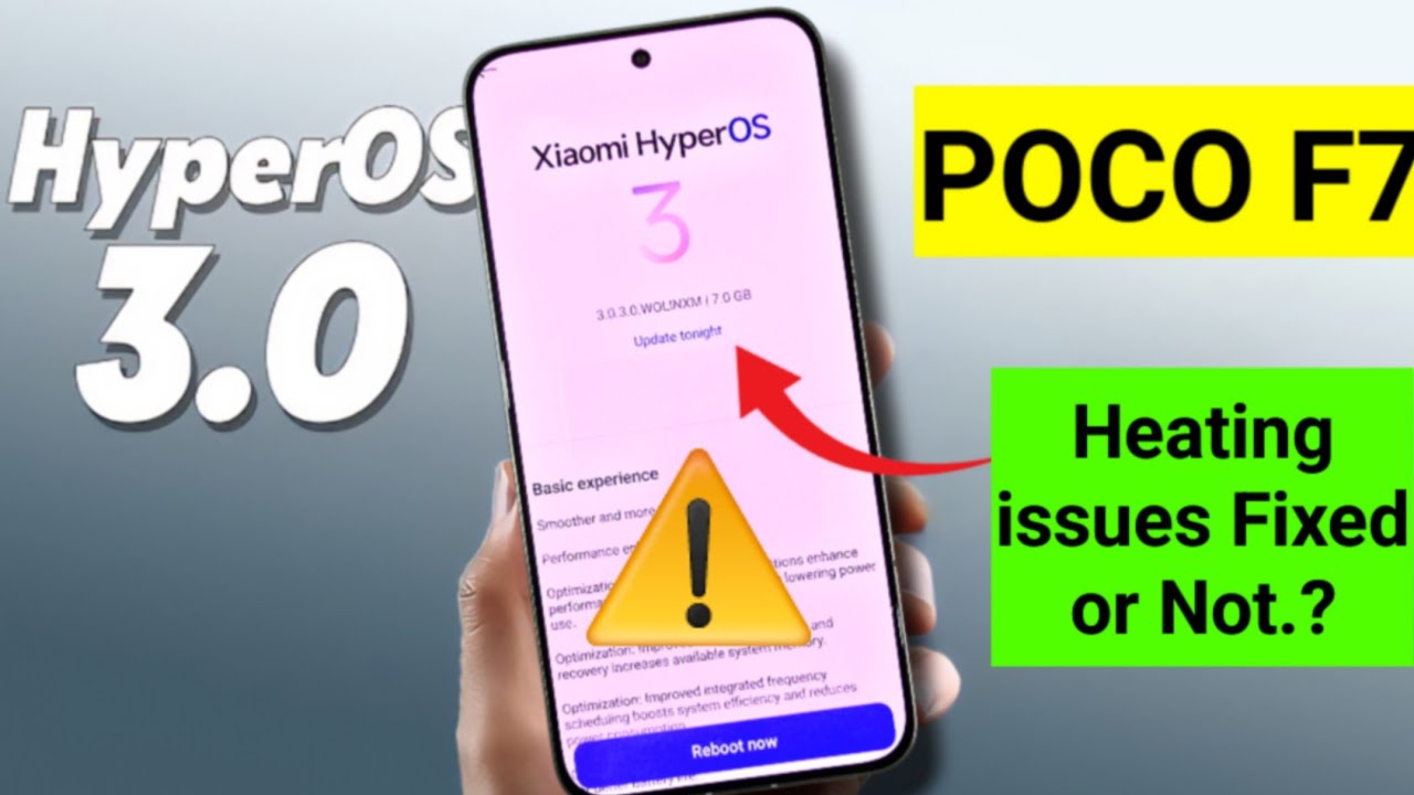 POCO F7 HyperOS 3 Heating issues Fixed After Update 🚀🚀🚀🔥🔥 #pocof7 
