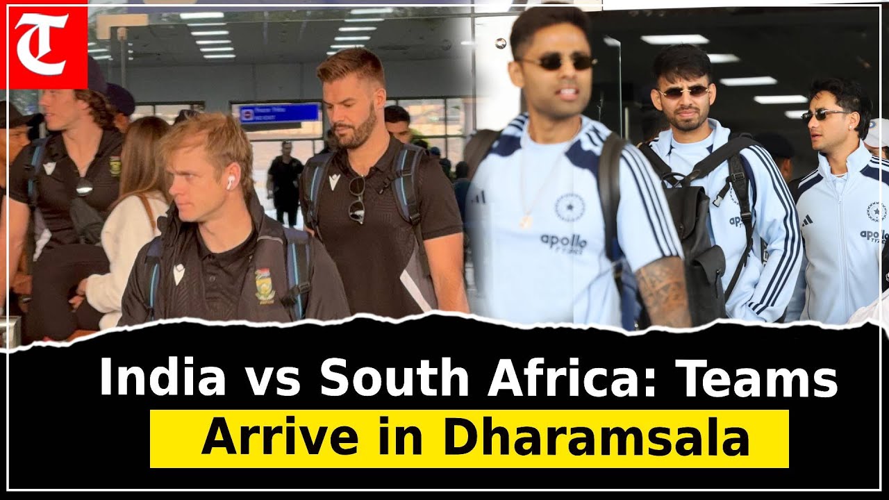 Team India & South Africa Arrive in Dharamsala Ahead of 3rd T20I, Series Tied 1‑1