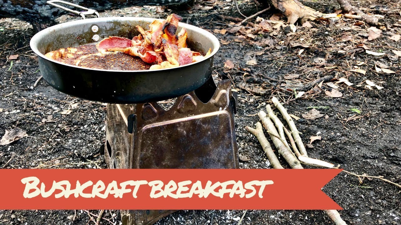 Bushcraft breakfast | Cooking on a twig stove