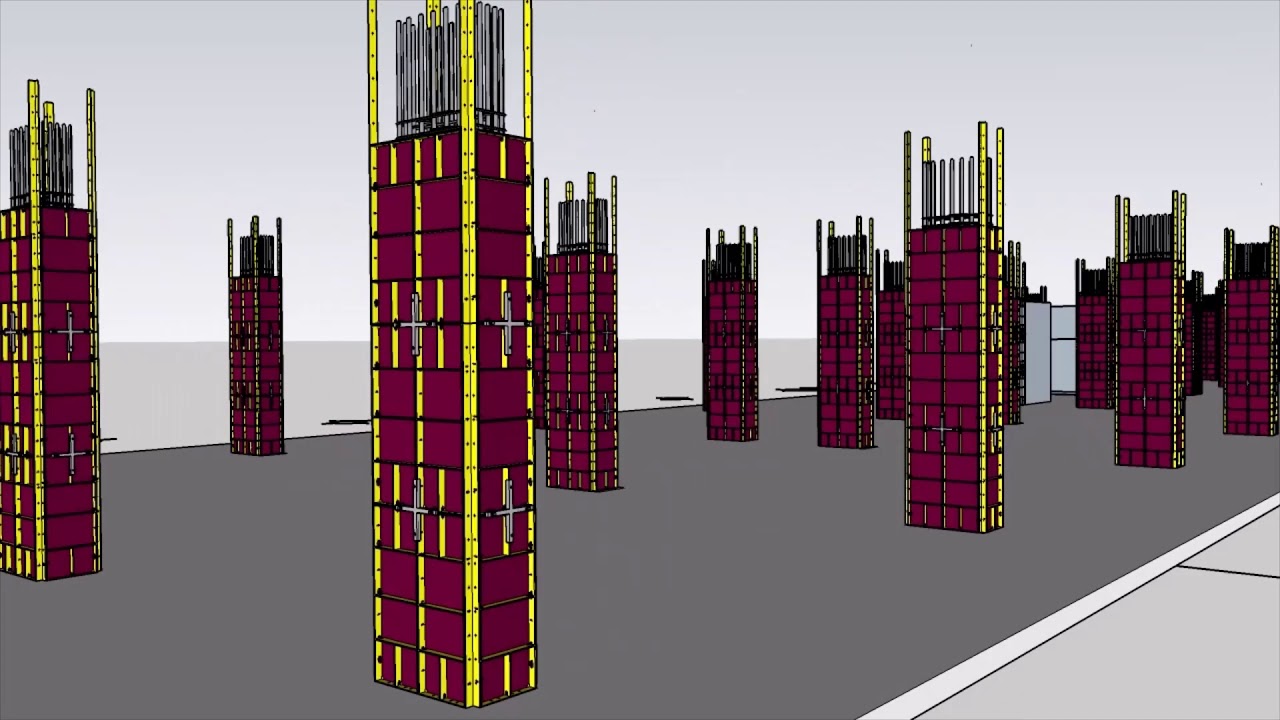 Euroform formworks and conventional Setup (Formworks system for In-Situ RC)